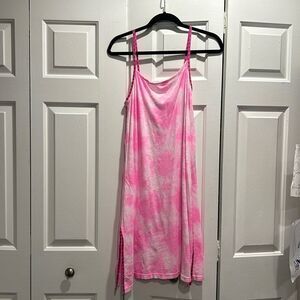 Pitusa Pink Tye Dye Bathing Suit Cover Up, Size Standard (M-XL)